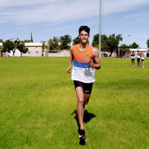 Uppies student running